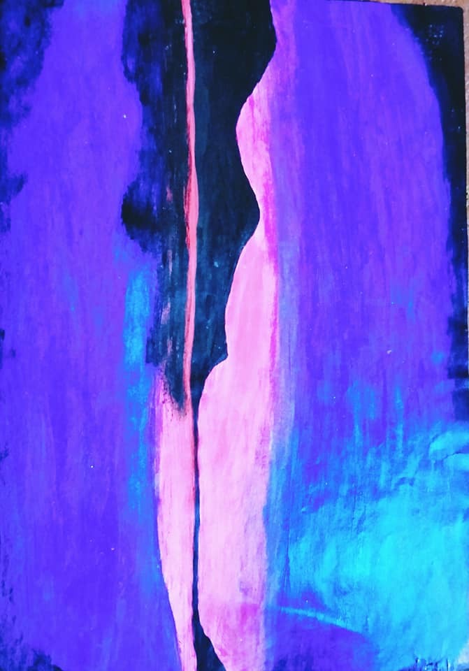 Abstract Purple - Modern Art