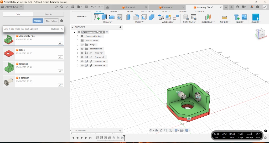 Fusion 360 Assembly Design