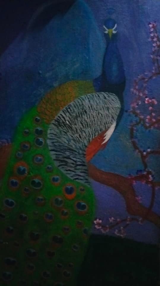 Peacock Painting - Vibrant Colors